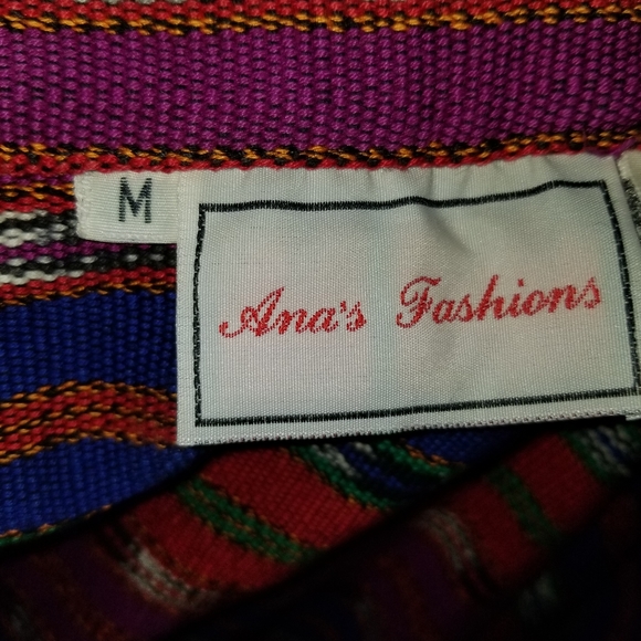 Vintage huipil wrap skirt by Ana's Fashions M - Picture 5 of 6